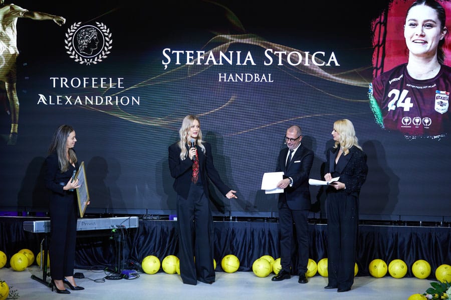 Ștefania Stoica premiată la Gala Trofeelor Alexandrion 2025, dedicată tinerilor sportivi sub 23 de ani